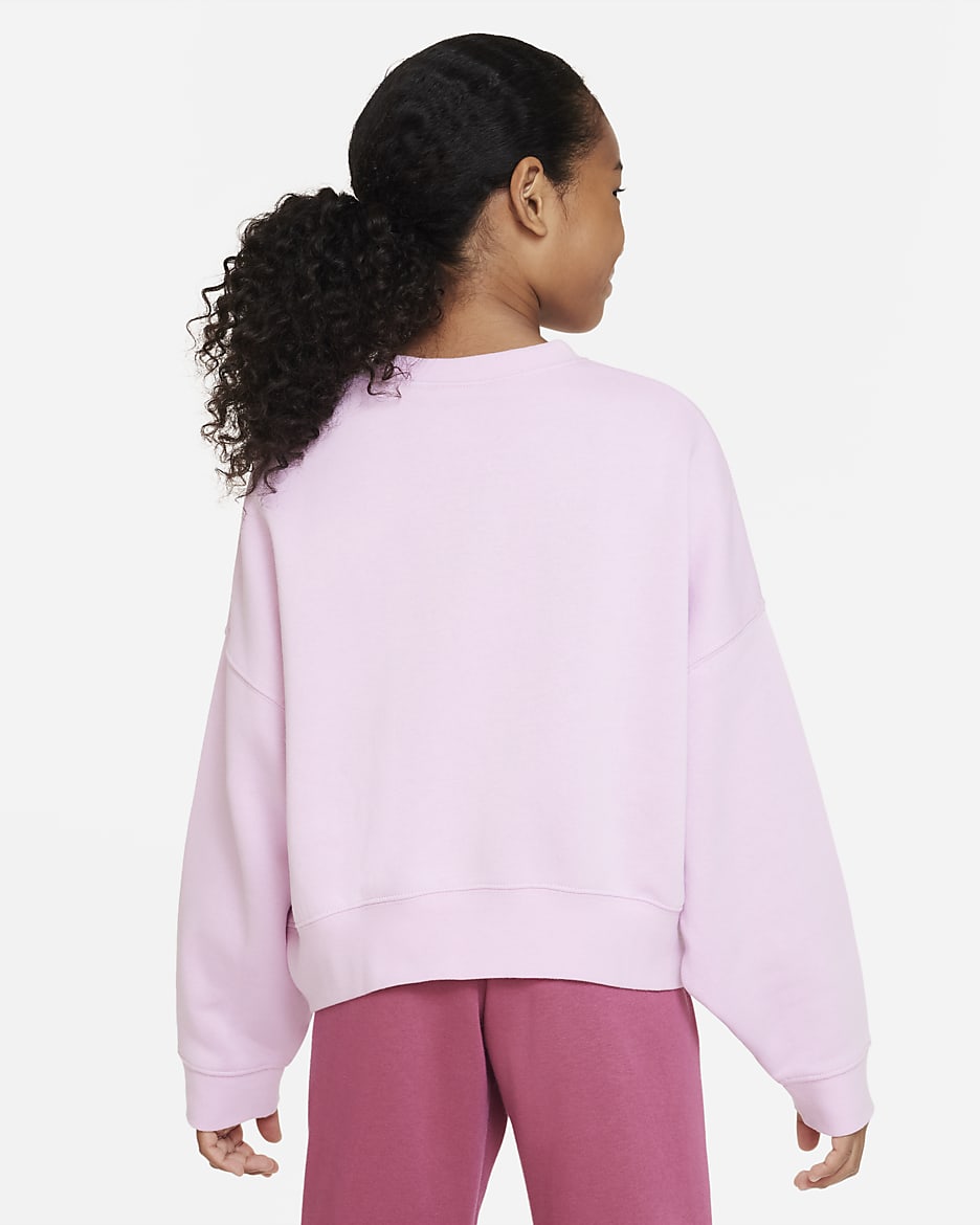 Nike Sportswear Big Kids Girls Fleece Sweatshirt